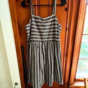 Striped Black and White Dress
